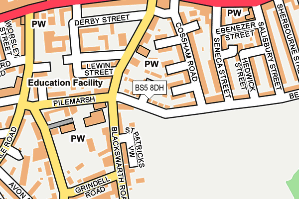 BS5 8DH map - OS OpenMap – Local (Ordnance Survey) BS5 8DH map - OS OpenMap – Local (Ordnance Survey)