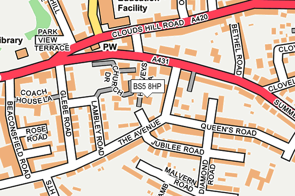 BS5 8HP map - OS OpenMap – Local (Ordnance Survey) BS5 8HP map - OS OpenMap – Local (Ordnance Survey)