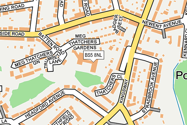 BS5 8NL map - OS OpenMap – Local (Ordnance Survey) BS5 8NL map - OS OpenMap – Local (Ordnance Survey)