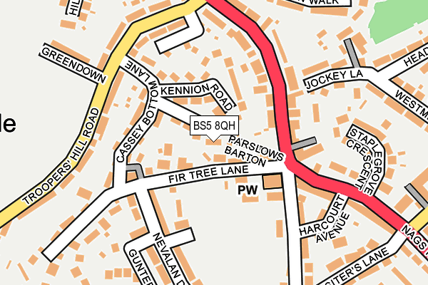 BS5 8QH map - OS OpenMap – Local (Ordnance Survey) BS5 8QH map - OS OpenMap – Local (Ordnance Survey)