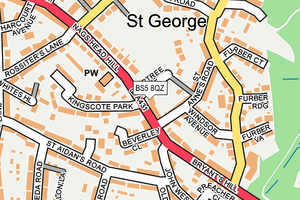 BS5 8QZ map - OS OpenMap – Local (Ordnance Survey) BS5 8QZ map - OS OpenMap – Local (Ordnance Survey)