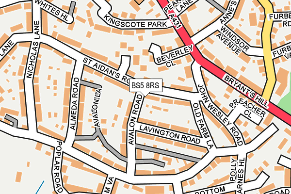 BS5 8RS map - OS OpenMap – Local (Ordnance Survey) BS5 8RS map - OS OpenMap – Local (Ordnance Survey)