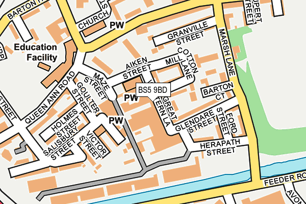 BS5 9BD map - OS OpenMap – Local (Ordnance Survey) BS5 9BD map - OS OpenMap – Local (Ordnance Survey)