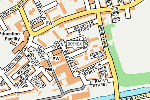 BS5 9BX map - OS OpenMap – Local (Ordnance Survey) BS5 9BX map - OS OpenMap – Local (Ordnance Survey)
