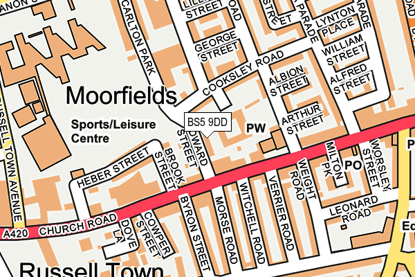 BS5 9DD map - OS OpenMap – Local (Ordnance Survey) BS5 9DD map - OS OpenMap – Local (Ordnance Survey)