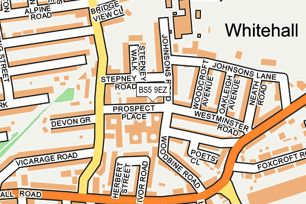 BS5 9EZ map - OS OpenMap – Local (Ordnance Survey) BS5 9EZ map - OS OpenMap – Local (Ordnance Survey)