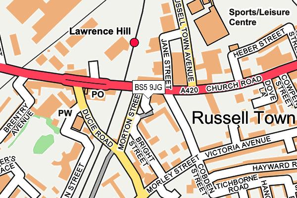 BS5 9JG map - OS OpenMap – Local (Ordnance Survey) BS5 9JG map - OS OpenMap – Local (Ordnance Survey)