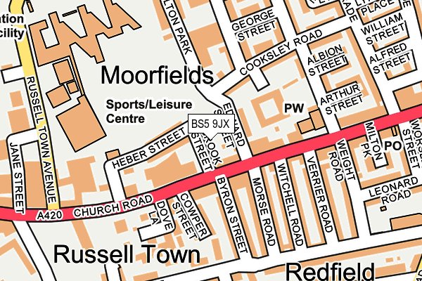 BS5 9JX map - OS OpenMap – Local (Ordnance Survey) BS5 9JX map - OS OpenMap – Local (Ordnance Survey)