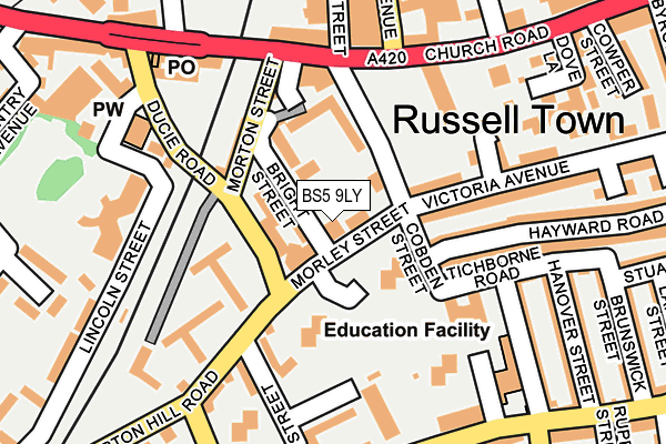 BS5 9LY map - OS OpenMap – Local (Ordnance Survey) BS5 9LY map - OS OpenMap – Local (Ordnance Survey)