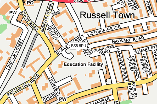 BS5 9PU map - OS OpenMap – Local (Ordnance Survey) BS5 9PU map - OS OpenMap – Local (Ordnance Survey)
