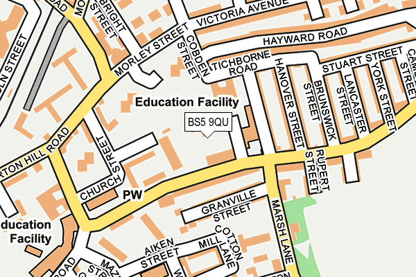 BS5 9QU map - OS OpenMap – Local (Ordnance Survey) BS5 9QU map - OS OpenMap – Local (Ordnance Survey)
