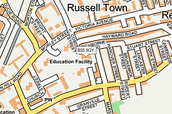 BS5 9QY map - OS OpenMap – Local (Ordnance Survey) BS5 9QY map - OS OpenMap – Local (Ordnance Survey)
