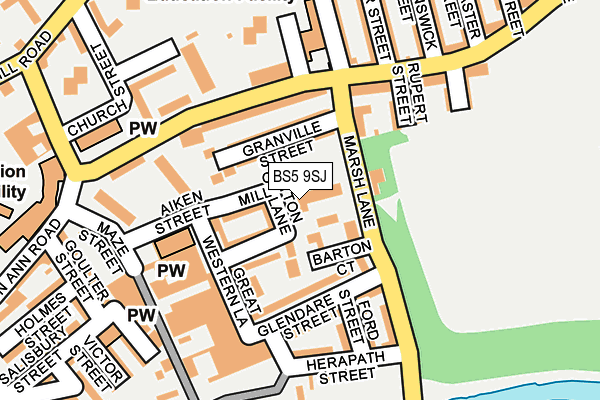 BS5 9SJ map - OS OpenMap – Local (Ordnance Survey)