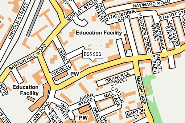 BS5 9SS map - OS OpenMap – Local (Ordnance Survey) BS5 9SS map - OS OpenMap – Local (Ordnance Survey)