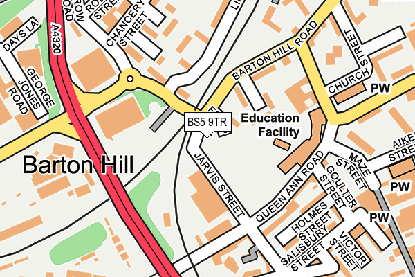 BS5 9TR map - OS OpenMap – Local (Ordnance Survey) BS5 9TR map - OS OpenMap – Local (Ordnance Survey)