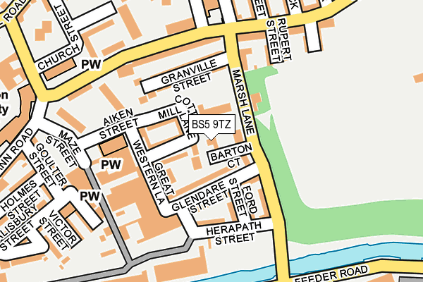 BS5 9TZ map - OS OpenMap – Local (Ordnance Survey) BS5 9TZ map - OS OpenMap – Local (Ordnance Survey)