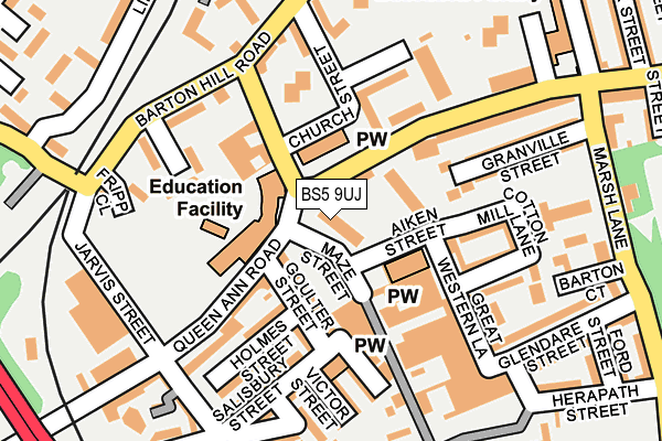 BS5 9UJ map - OS OpenMap – Local (Ordnance Survey) BS5 9UJ map - OS OpenMap – Local (Ordnance Survey)