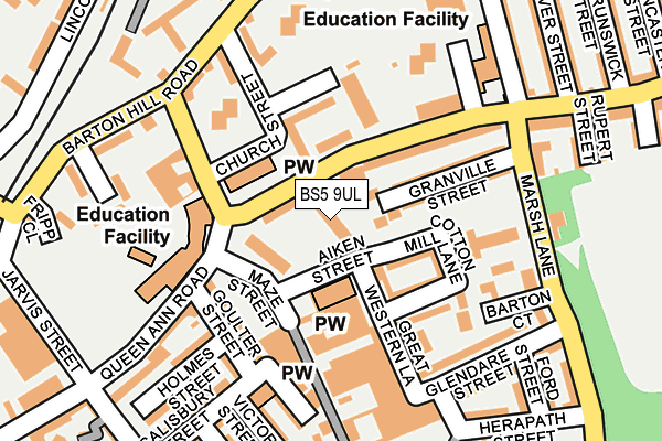 BS5 9UL map - OS OpenMap – Local (Ordnance Survey) BS5 9UL map - OS OpenMap – Local (Ordnance Survey)