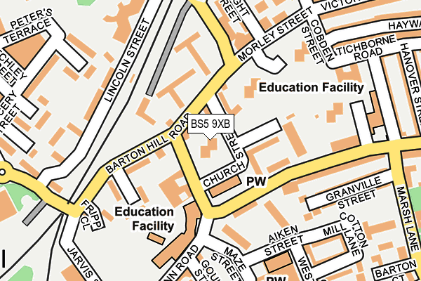 BS5 9XB map - OS OpenMap – Local (Ordnance Survey) BS5 9XB map - OS OpenMap – Local (Ordnance Survey)