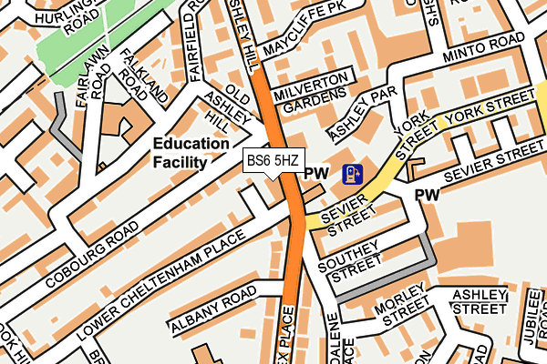 BS6 5HZ map - OS OpenMap – Local (Ordnance Survey) BS6 5HZ map - OS OpenMap – Local (Ordnance Survey)