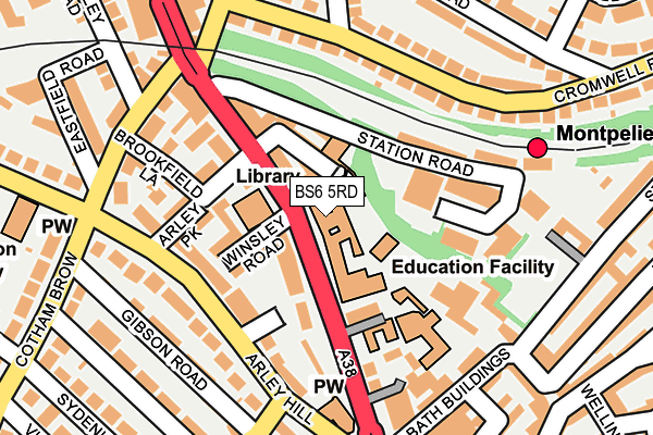 BS6 5RD map - OS OpenMap – Local (Ordnance Survey) BS6 5RD map - OS OpenMap – Local (Ordnance Survey)