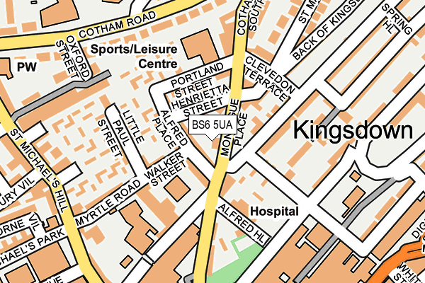 BS6 5UA map - OS OpenMap – Local (Ordnance Survey) BS6 5UA map - OS OpenMap – Local (Ordnance Survey)