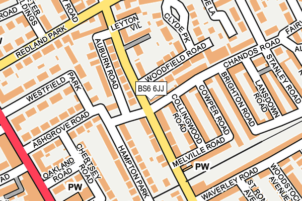 BS6 6JJ map - OS OpenMap – Local (Ordnance Survey) BS6 6JJ map - OS OpenMap – Local (Ordnance Survey)