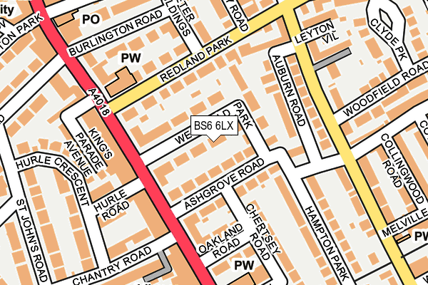 BS6 6LX map - OS OpenMap – Local (Ordnance Survey) BS6 6LX map - OS OpenMap – Local (Ordnance Survey)
