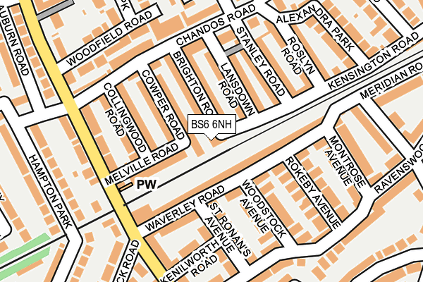 BS6 6NH map - OS OpenMap – Local (Ordnance Survey) BS6 6NH map - OS OpenMap – Local (Ordnance Survey)