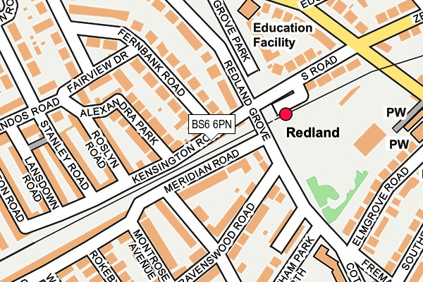 BS6 6PN map - OS OpenMap – Local (Ordnance Survey) BS6 6PN map - OS OpenMap – Local (Ordnance Survey)