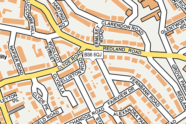 BS6 6QJ map - OS OpenMap – Local (Ordnance Survey) BS6 6QJ map - OS OpenMap – Local (Ordnance Survey)