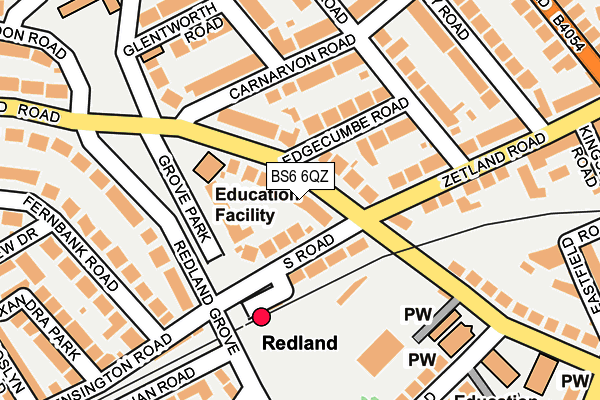 BS6 6QZ map - OS OpenMap – Local (Ordnance Survey) BS6 6QZ map - OS OpenMap – Local (Ordnance Survey)