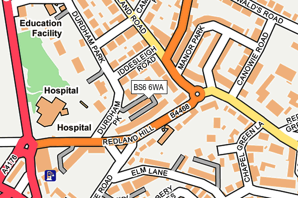 BS6 6WA map - OS OpenMap – Local (Ordnance Survey) BS6 6WA map - OS OpenMap – Local (Ordnance Survey)