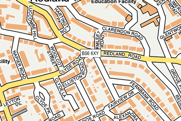 BS6 6XY map - OS OpenMap – Local (Ordnance Survey) BS6 6XY map - OS OpenMap – Local (Ordnance Survey)