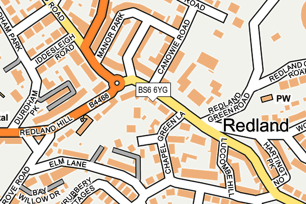 BS6 6YG map - OS OpenMap – Local (Ordnance Survey) BS6 6YG map - OS OpenMap – Local (Ordnance Survey)