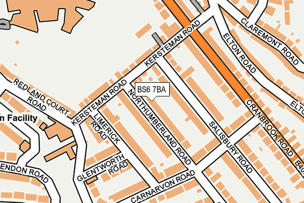 BS6 7BA map - OS OpenMap – Local (Ordnance Survey) BS6 7BA map - OS OpenMap – Local (Ordnance Survey)