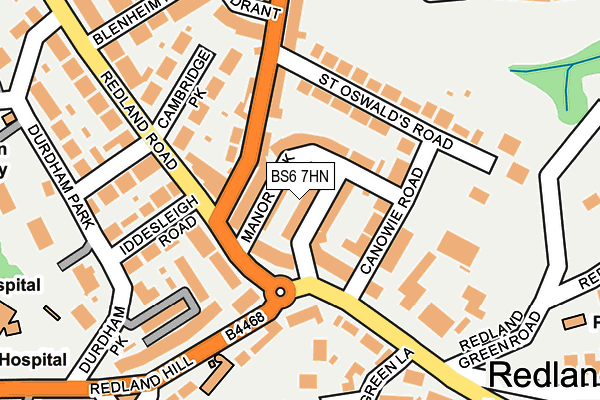 BS6 7HN map - OS OpenMap – Local (Ordnance Survey) BS6 7HN map - OS OpenMap – Local (Ordnance Survey)