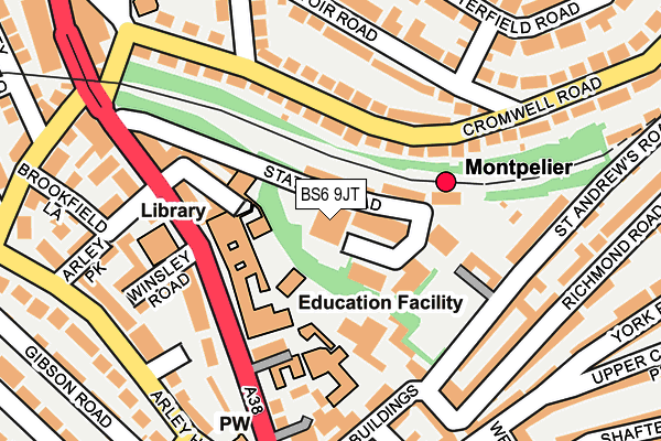 BS6 9JT map - OS OpenMap – Local (Ordnance Survey) BS6 9JT map - OS OpenMap – Local (Ordnance Survey)