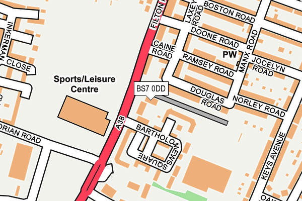 BS7 0DD map - OS OpenMap – Local (Ordnance Survey) BS7 0DD map - OS OpenMap – Local (Ordnance Survey)