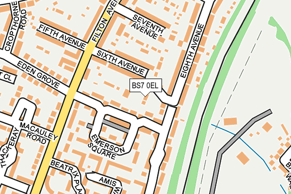 BS7 0EL map - OS OpenMap – Local (Ordnance Survey) BS7 0EL map - OS OpenMap – Local (Ordnance Survey)