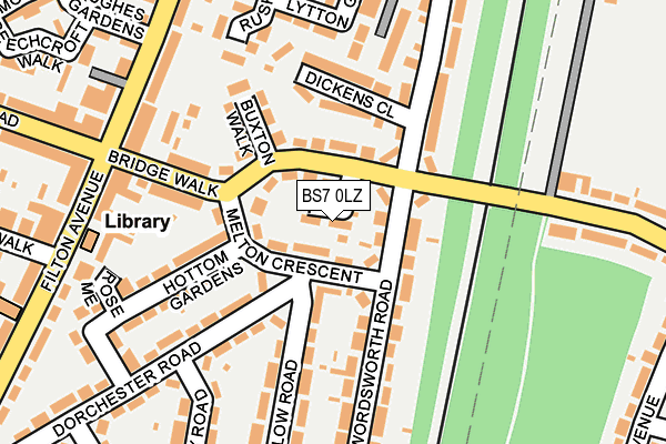 BS7 0LZ map - OS OpenMap – Local (Ordnance Survey) BS7 0LZ map - OS OpenMap – Local (Ordnance Survey)