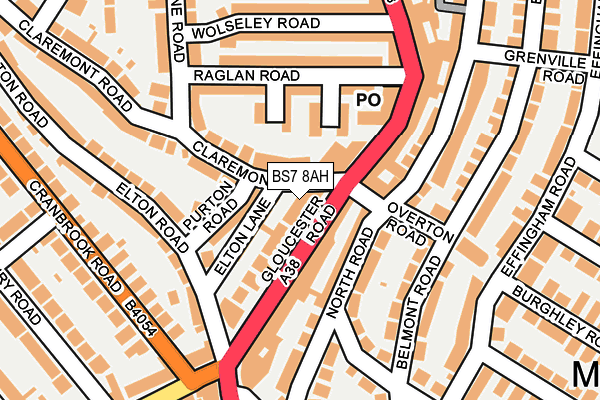 BS7 8AH map - OS OpenMap – Local (Ordnance Survey) BS7 8AH map - OS OpenMap – Local (Ordnance Survey)