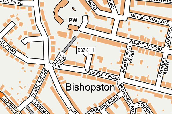 BS7 8HH map - OS OpenMap – Local (Ordnance Survey) BS7 8HH map - OS OpenMap – Local (Ordnance Survey)