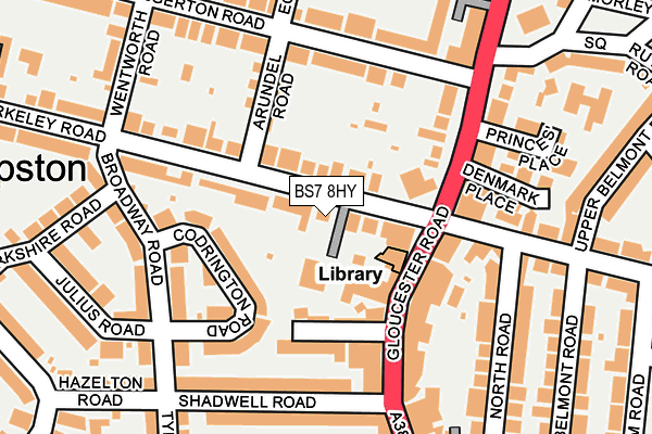 BS7 8HY map - OS OpenMap – Local (Ordnance Survey) BS7 8HY map - OS OpenMap – Local (Ordnance Survey)