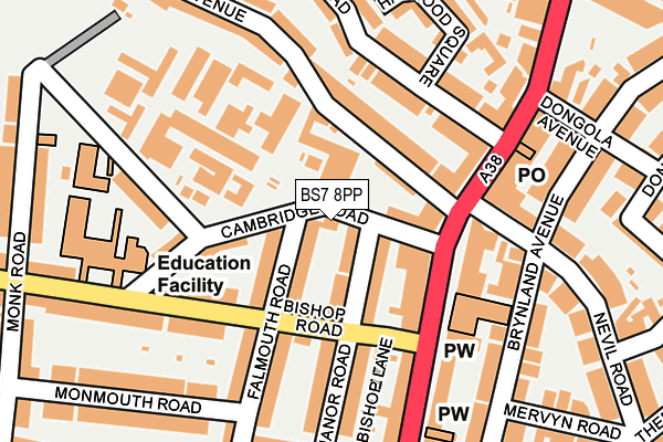 BS7 8PP map - OS OpenMap – Local (Ordnance Survey) BS7 8PP map - OS OpenMap – Local (Ordnance Survey)