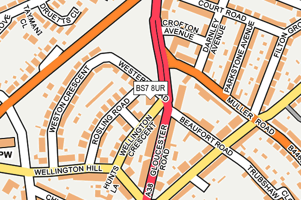 BS7 8UR map - OS OpenMap – Local (Ordnance Survey) BS7 8UR map - OS OpenMap – Local (Ordnance Survey)