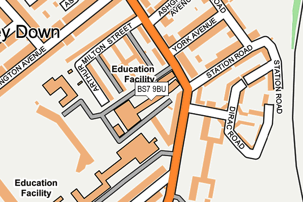 BS7 9BU map - OS OpenMap – Local (Ordnance Survey) BS7 9BU map - OS OpenMap – Local (Ordnance Survey)
