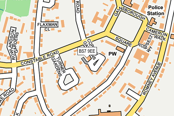 BS7 9EE map - OS OpenMap – Local (Ordnance Survey) BS7 9EE map - OS OpenMap – Local (Ordnance Survey)