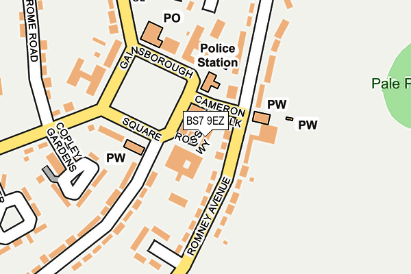 BS7 9EZ map - OS OpenMap – Local (Ordnance Survey)
