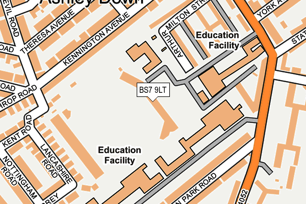 BS7 9LT map - OS OpenMap – Local (Ordnance Survey) BS7 9LT map - OS OpenMap – Local (Ordnance Survey)